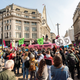 An Extinction Rebellion climate-change demonstration in Oxford Circus, London on April 15, 2019.
